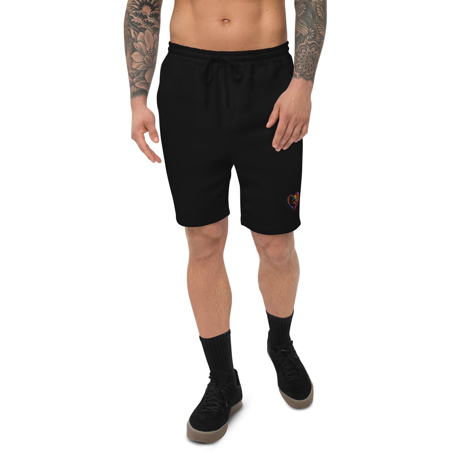 Face Behind the Dream - Men's Stitched fleece shorts