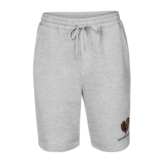 Face Behind the Dream - Men's Stitched fleece shorts