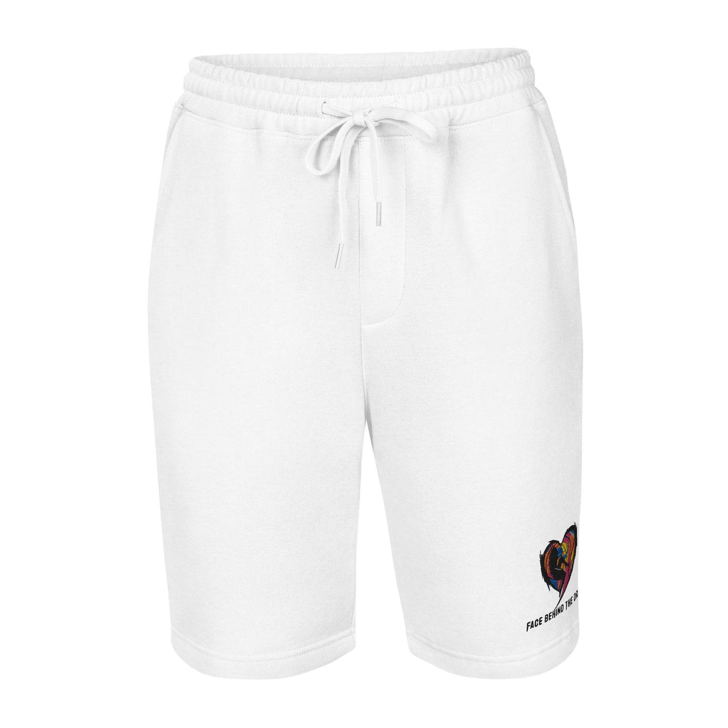 Face Behind the Dream - Men's Stitched fleece shorts